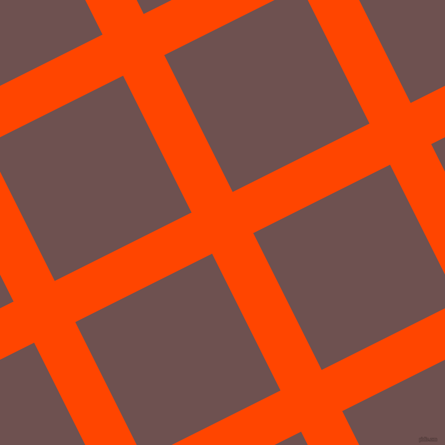 27/117 degree angle diagonal checkered chequered lines, 90 pixel lines width, 299 pixel square size, Orange Red and Buccaneer plaid checkered seamless tileable