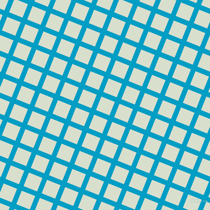 68/158 degree angle diagonal checkered chequered lines, 10 pixel lines width, 29 pixel square size, Pacific Blue and Gin plaid checkered seamless tileable