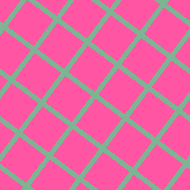 53/143 degree angle diagonal checkered chequered lines, 17 pixel line width, 111 pixel square size, Padua and Brilliant Rose plaid checkered seamless tileable
