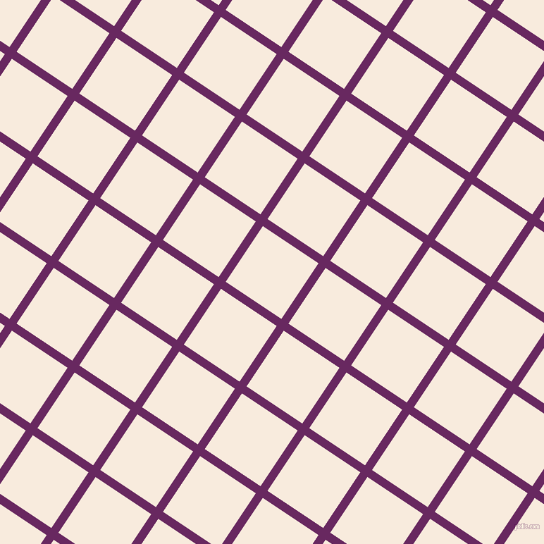 56/146 degree angle diagonal checkered chequered lines, 12 pixel line width, 95 pixel square size, Palatinate Purple and Bridal Heath plaid checkered seamless tileable