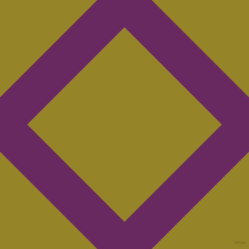 45/135 degree angle diagonal checkered chequered lines, 130 pixel line width, 466 pixel square size, Palatinate Purple and Lemon Ginger plaid checkered seamless tileable