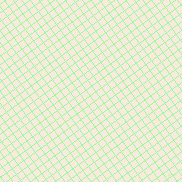36/126 degree angle diagonal checkered chequered lines, 3 pixel lines width, 24 pixel square size, Pale Green and Chardon plaid checkered seamless tileable