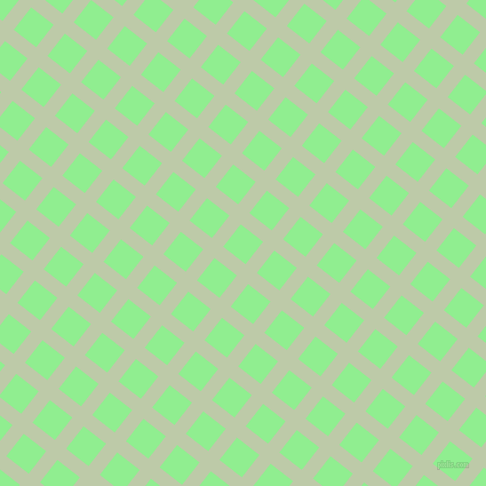 52/142 degree angle diagonal checkered chequered lines, 16 pixel line width, 32 pixel square size, Pale Leaf and Light Green plaid checkered seamless tileable