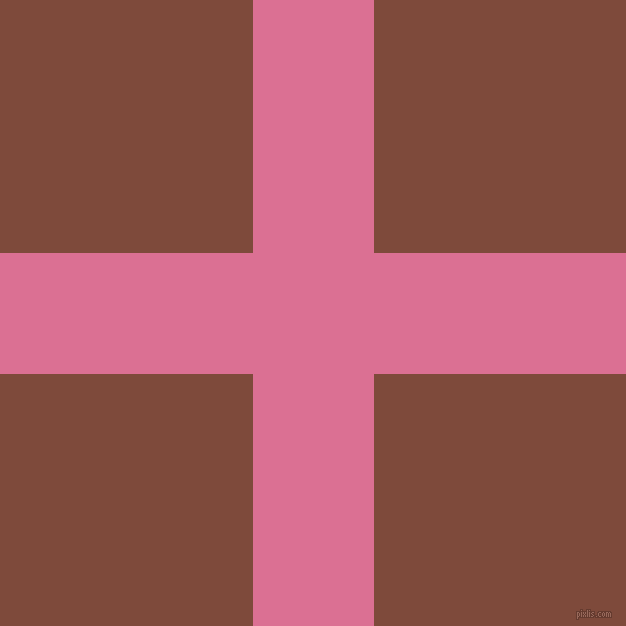 checkered chequered horizontal vertical lines, 121 pixel line width, 505 pixel square size, Pale Violet Red and Nutmeg plaid checkered seamless tileable