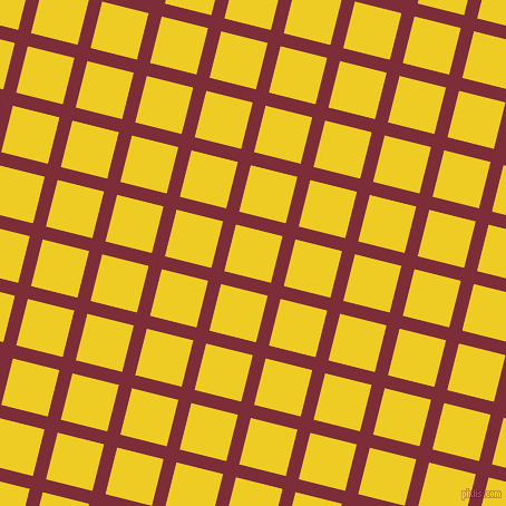 76/166 degree angle diagonal checkered chequered lines, 12 pixel line width, 43 pixel square size, Paprika and Broom plaid checkered seamless tileable