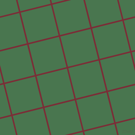 14/104 degree angle diagonal checkered chequered lines, 5 pixel lines width, 105 pixel square size, Paprika and Killarney plaid checkered seamless tileable
