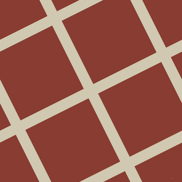 27/117 degree angle diagonal checkered chequered lines, 37 pixel lines width, 245 pixel square size, Parchment and Prairie Sand plaid checkered seamless tileable