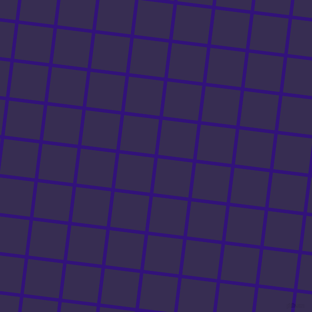 83/173 degree angle diagonal checkered chequered lines, 7 pixel line width, 71 pixel square size, Persian Indigo and Cherry Pie plaid checkered seamless tileable