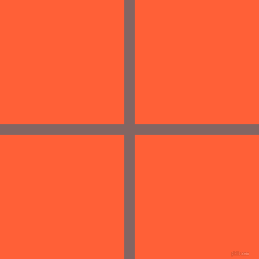 checkered chequered horizontal vertical lines, 21 pixel lines width, 502 pixel square size, Pharlap and Outrageous Orange plaid checkered seamless tileable