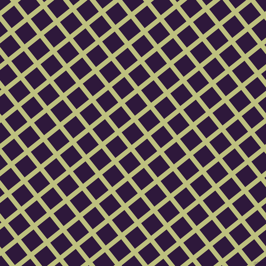 39/129 degree angle diagonal checkered chequered lines, 15 pixel line width, 51 pixel square size, Pine Glade and Blackcurrant plaid checkered seamless tileable
