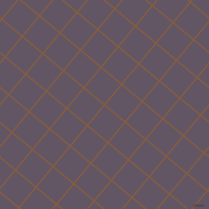 50/140 degree angle diagonal checkered chequered lines, 5 pixel line width, 88 pixel square size, Potters Clay and Fedora plaid checkered seamless tileable