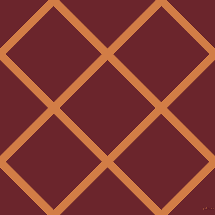 45/135 degree angle diagonal checkered chequered lines, 27 pixel lines width, 228 pixel square size, Raw Sienna and Monarch plaid checkered seamless tileable
