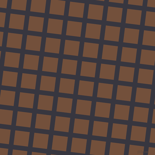 83/173 degree angle diagonal checkered chequered lines, 15 pixel line width, 47 pixel square size, Revolver and Old Copper plaid checkered seamless tileable