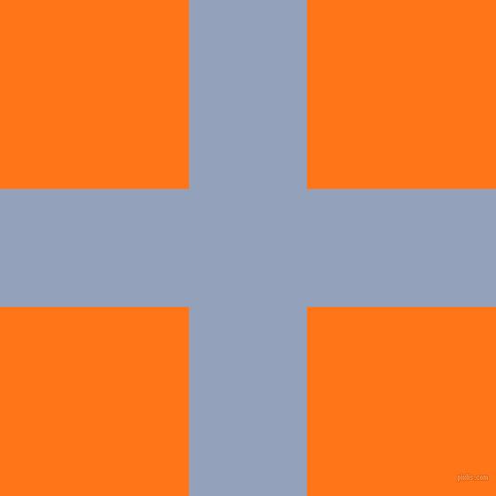 checkered chequered horizontal vertical lines, 133 pixel lines width, 426 pixel square size, Rock Blue and Pumpkin plaid checkered seamless tileable