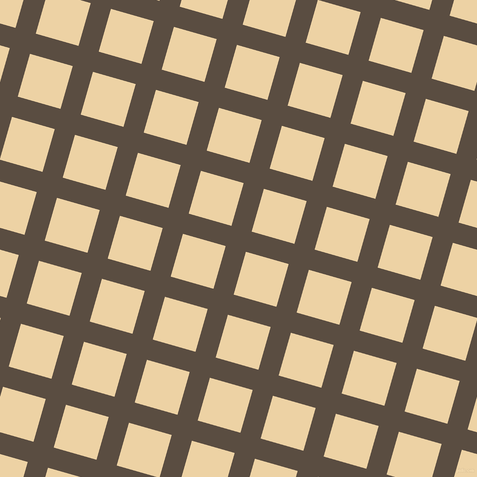 74/164 degree angle diagonal checkered chequered lines, 42 pixel line width, 89 pixel square size, Rock and Dairy Cream plaid checkered seamless tileable