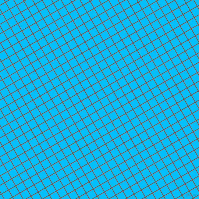 30/120 degree angle diagonal checkered chequered lines, 2 pixel line width, 25 pixel square size, Rock Spray and Deep Sky Blue plaid checkered seamless tileable