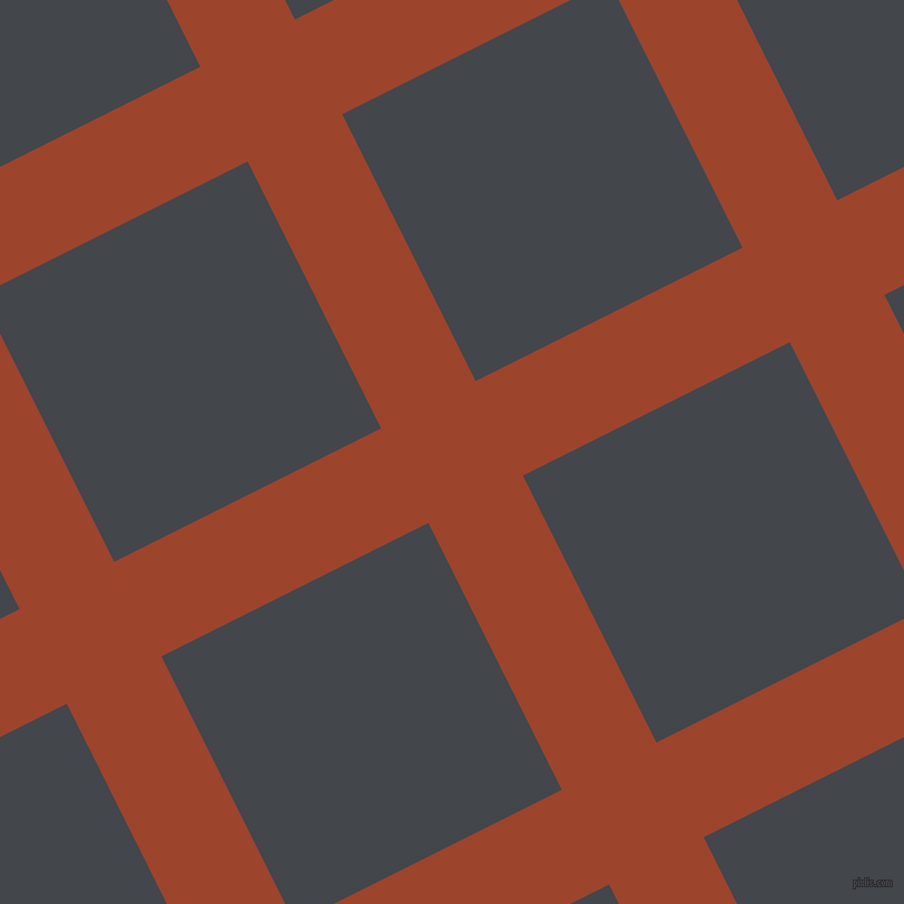 27/117 degree angle diagonal checkered chequered lines, 95 pixel lines width, 268 pixel square size, Rock Spray and Steel Grey plaid checkered seamless tileable