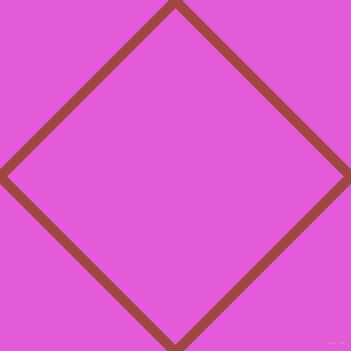 45/135 degree angle diagonal checkered chequered lines, 21 pixel line width, 489 pixel square size, Roof Terracotta and Free Speech Magenta plaid checkered seamless tileable