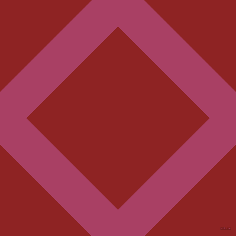 45/135 degree angle diagonal checkered chequered lines, 123 pixel line width, 429 pixel square size, Rouge and Mandarian Orange plaid checkered seamless tileable