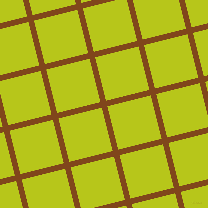 14/104 degree angle diagonal checkered chequered lines, 19 pixel line width, 149 pixel square size, Russet and Rio Grande plaid checkered seamless tileable