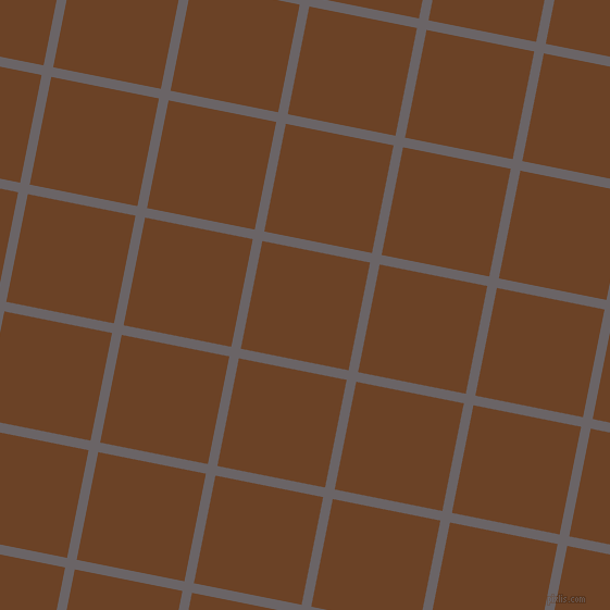 79/169 degree angle diagonal checkered chequered lines, 9 pixel line width, 101 pixel square size, Scorpion and Semi-Sweet Chocolate plaid checkered seamless tileable
