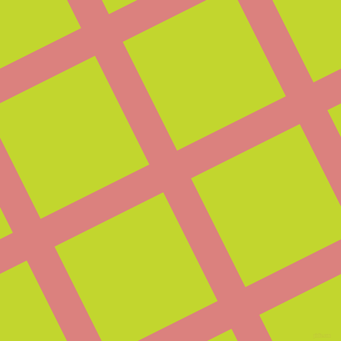 27/117 degree angle diagonal checkered chequered lines, 64 pixel lines width, 251 pixel square size, Sea Pink and Fuego plaid checkered seamless tileable