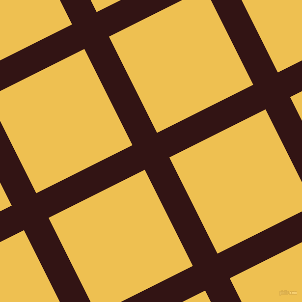 27/117 degree angle diagonal checkered chequered lines, 56 pixel lines width, 219 pixel square size, Seal Brown and Cream Can plaid checkered seamless tileable