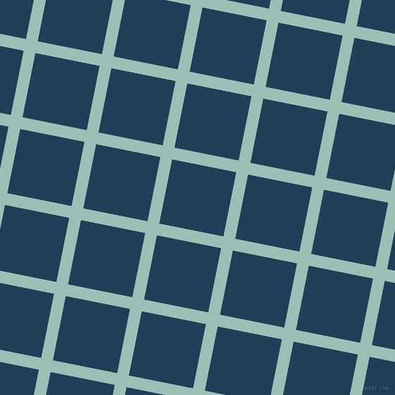 79/169 degree angle diagonal checkered chequered lines, 17 pixel line width, 93 pixel square size, Shadow Green and Regal Blue plaid checkered seamless tileable