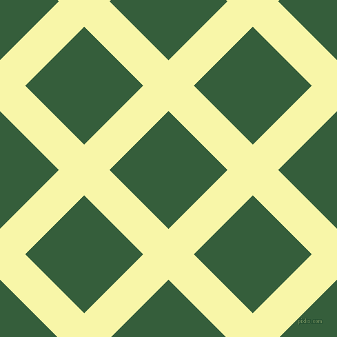45/135 degree angle diagonal checkered chequered lines, 52 pixel lines width, 121 pixel square size, Shalimar and Hunter Green plaid checkered seamless tileable
