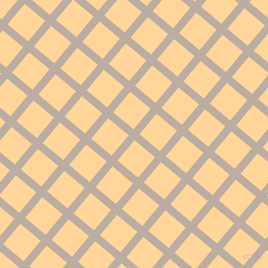 50/140 degree angle diagonal checkered chequered lines, 15 pixel lines width, 52 pixel square size, Silk and Caramel plaid checkered seamless tileable