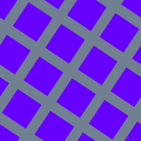 56/146 degree angle diagonal checkered chequered lines, 36 pixel lines width, 98 pixel square size, Slate Grey and Electric Indigo plaid checkered seamless tileable