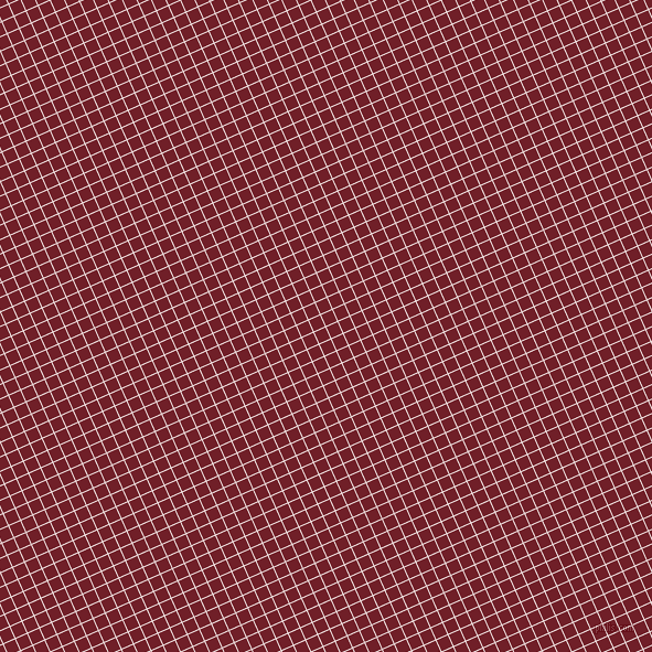 24/114 degree angle diagonal checkered chequered lines, 1 pixel line width, 11 pixel square size, Soft Peach and Red Berry plaid checkered seamless tileable