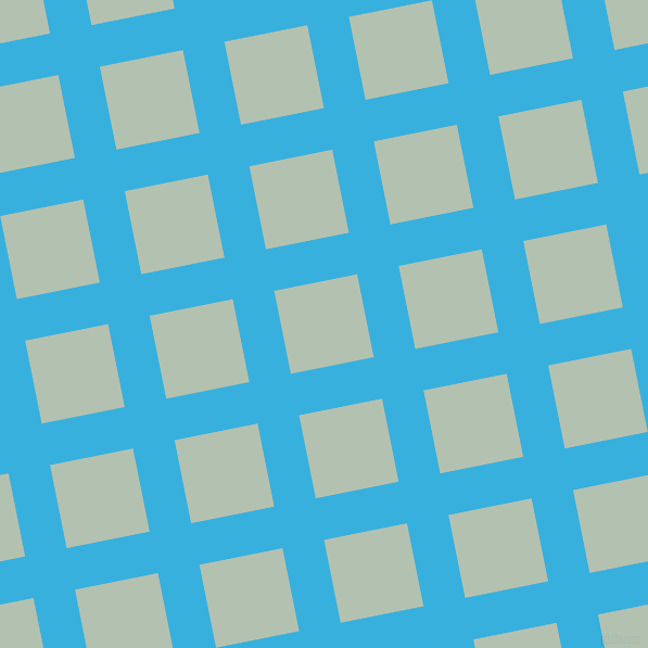 11/101 degree angle diagonal checkered chequered lines, 39 pixel line width, 78 pixel square size, Summer Sky and Rainee plaid checkered seamless tileable