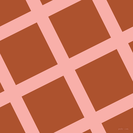 27/117 degree angle diagonal checkered chequered lines, 44 pixel line width, 161 pixel square size, Sundown and Red Stage plaid checkered seamless tileable