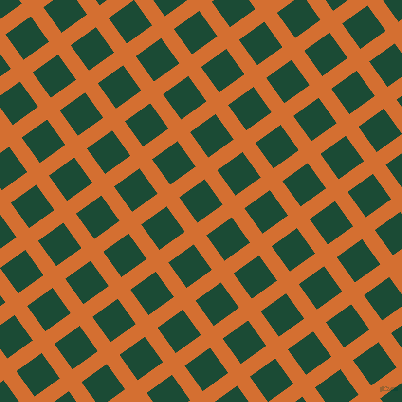 36/126 degree angle diagonal checkered chequered lines, 32 pixel line width, 64 pixel square size, Tango and County Green plaid checkered seamless tileable
