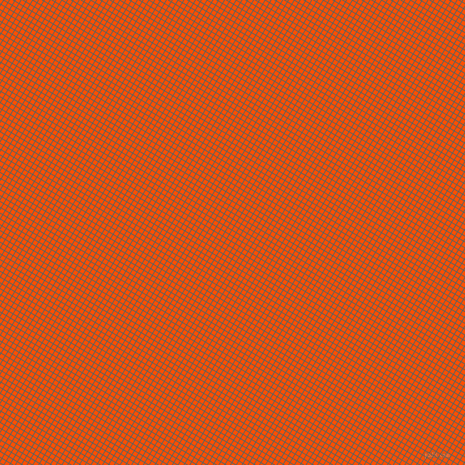 59/149 degree angle diagonal checkered chequered lines, 1 pixel lines width, 6 pixel square size, Tax Break and International Orange plaid checkered seamless tileable