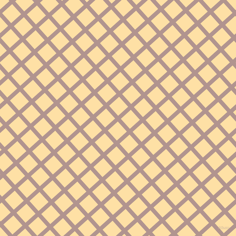42/132 degree angle diagonal checkered chequered lines, 13 pixel lines width, 43 pixel square size, Thatch and Cape Honey plaid checkered seamless tileable