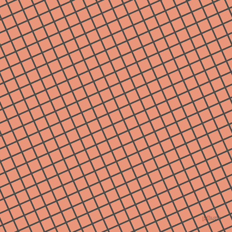 24/114 degree angle diagonal checkered chequered lines, 3 pixel lines width, 20 pixel square size, Thunder and Dark Salmon plaid checkered seamless tileable