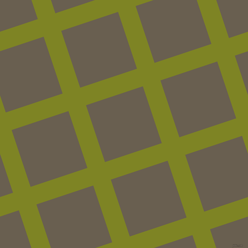 18/108 degree angle diagonal checkered chequered lines, 64 pixel line width, 207 pixel square size, Trendy Green and Makara plaid checkered seamless tileable