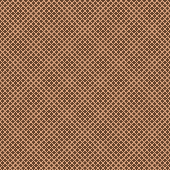 45/135 degree angle diagonal checkered chequered lines, 3 pixel lines width, 9 pixel square size, Tumbleweed and Irish Coffee plaid checkered seamless tileable