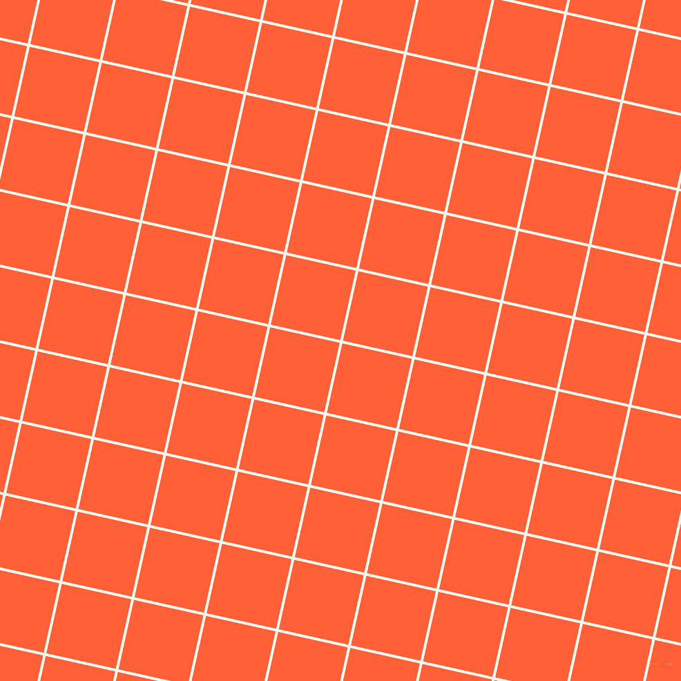 77/167 degree angle diagonal checkered chequered lines, 4 pixel lines width, 103 pixel square size, Twilight Blue and Outrageous Orange plaid checkered seamless tileable
