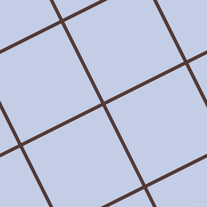 27/117 degree angle diagonal checkered chequered lines, 11 pixel line width, 290 pixel square size, Van Cleef and Periwinkle plaid checkered seamless tileable