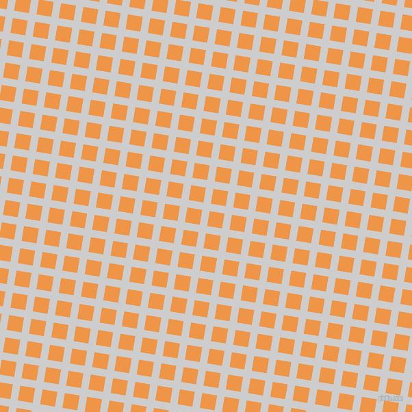 81/171 degree angle diagonal checkered chequered lines, 11 pixel line width, 22 pixel square size, Very Light Grey and Sea Buckthorn plaid checkered seamless tileable