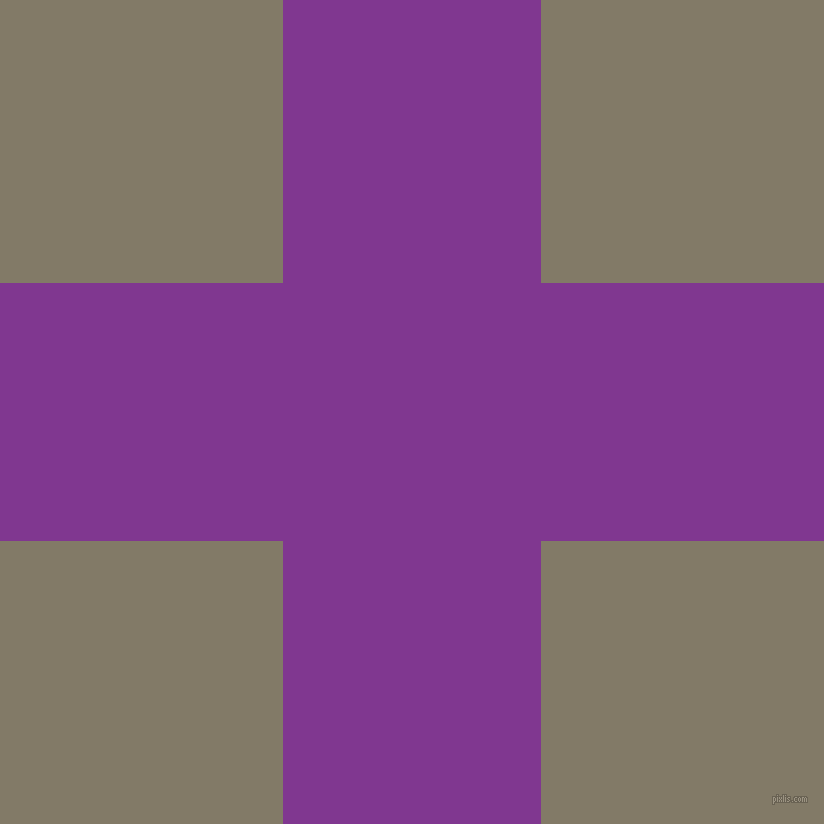 checkered chequered horizontal vertical lines, 258 pixel lines width, 566 pixel square size, Vivid Violet and Arrowtown plaid checkered seamless tileable