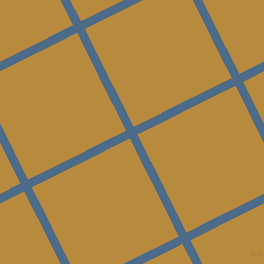 27/117 degree angle diagonal checkered chequered lines, 17 pixel lines width, 216 pixel square size, Wedgewood and Marigold plaid checkered seamless tileable