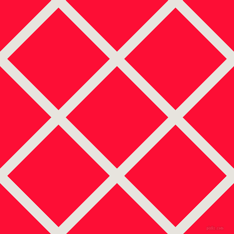 45/135 degree angle diagonal checkered chequered lines, 21 pixel lines width, 149 pixel square size, Wild Sand and Torch Red plaid checkered seamless tileable