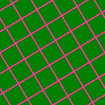 31/121 degree angle diagonal checkered chequered lines, 6 pixel line width, 68 pixel square size, Wild Strawberry and Green plaid checkered seamless tileable