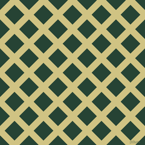 45/135 degree angle diagonal checkered chequered lines, 22 pixel line width, 47 pixel square size, Winter Hazel and Everglade plaid checkered seamless tileable