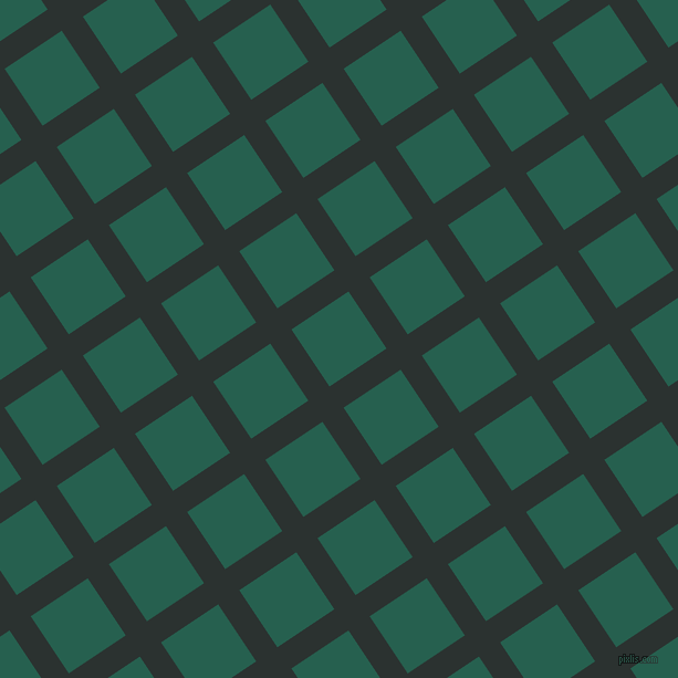 34/124 degree angle diagonal checkered chequered lines, 23 pixel line width, 62 pixel square size, Woodsmoke and Evening Sea plaid checkered seamless tileable