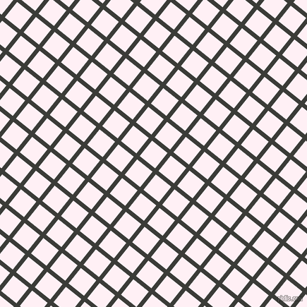51/141 degree angle diagonal checkered chequered lines, 6 pixel lines width, 28 pixel square size, Zeus and Lavender Blush plaid checkered seamless tileable